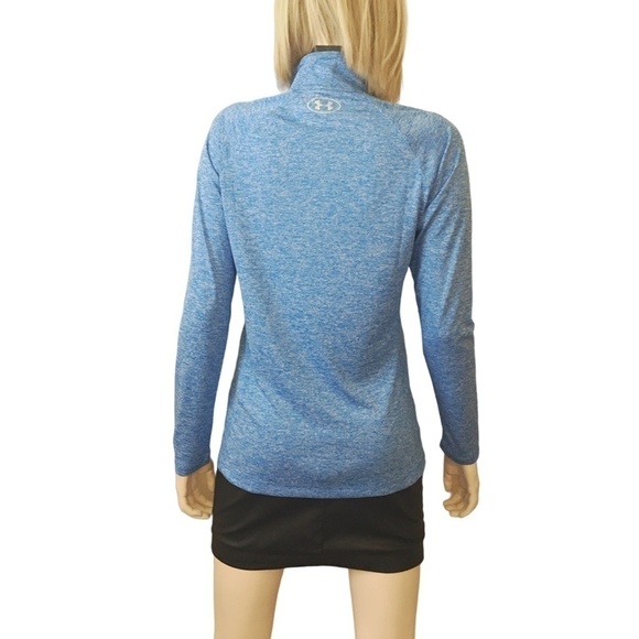 Under Armour Top Heat Gear Half Β½ Zip Front Pullover Shirt Active Wear Jacket - Picture 11 of 16